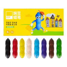需首购、PLUS会员：卡乐优Coloyou 豌豆蜡笔儿童8色*2件6.06元（需领券，合3.03元/件）