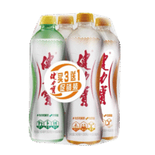 健力宝橙+柠蜜3+1塑膜装运动碳酸补充电解质含蜂蜜饮料  组合装560ml*4瓶7.9元包邮（需领券）