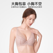plus会员：欧迪芬（Ordifen）本命年内衣女性感蕾丝大胸显小薄款文胸透气包容承托侧收副乳胸罩 【升级款】59.6元（需领券）