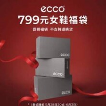 ECCO 爱步 女鞋福袋2双装（款式随机）799元包邮（399.5元/双）