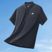 特步 男士运动Polo *2件、需凑单27.28元/件（共54.56元+凑22.43元）