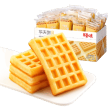 百草味  华夫饼奶香味970g约34包17.9元 包邮