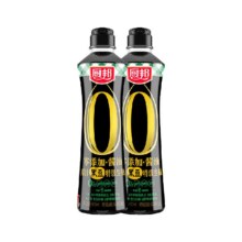 88VIP:厨邦 零添加原汁黑豆特级生抽500mL*2瓶8.69元（需领券，淘金币抵1.41）