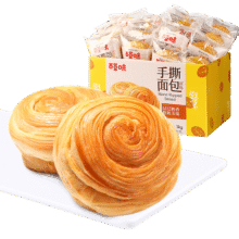 百草味 手撕面包 早餐面包1000g × 2件31.8元（需领券，合15.9元/件）