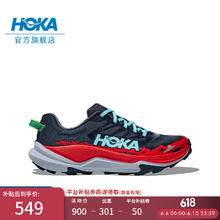 HOKA ONE ONE 男女款夏季托伦特4越野跑步鞋TORRENT 4竞速减震耐磨 暴风蓝/鲜红色-男 41券后449元