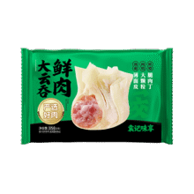袁记味享袁记云饺 鲜肉大云吞375g 18只 馄饨 早餐 云吞 预制菜 速食6.88元