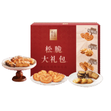 美心（Meixin）零食大礼包8包礼盒装休闲零食糕点 办公室解馋饼干企业送礼团购191元 (券后省20,月销6000+)