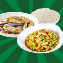 【DP】毛豆烧鸡茄子套餐21.5元