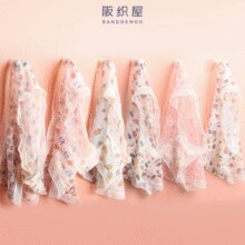 轻薄无感！阪织屋 轻薄多彩印花无感纱女士内裤6条装￥29.90 1.8折