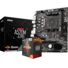 AMD 板U套装 微星A520M-A PRO R5 5600(散片)套装829元（需领券）