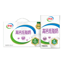 伊利高钙低脂牛奶 250ml*21盒/箱63.82元（需领券，合31.91元/件）