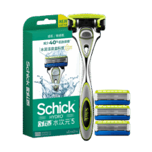 plus：舒适 剃须刀 【痘肌】水次元5  1刀架、4刀头84.46元