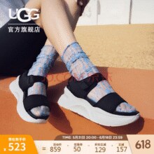 UGG Kimaya 2025年春季女士厚底坡跟可调节束带凉鞋￥338.51