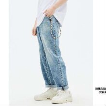 GXG 男装夏季休闲宽松简约薄款长裤牛仔裤75元