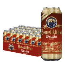 百帝王（Benediktiner）小麦黑啤酒 修道院经典 500ml*24听 整箱装 德国原装139.31元（需领券）