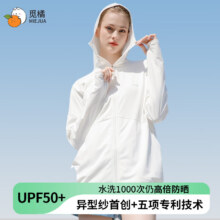 觅橘MIEJUA防晒衣落肩款防晒衣原纱型防晒服冰丝外套新款防紫外线CZB 落肩款-白色 F码165cm110斤以下97.9元（需领券）