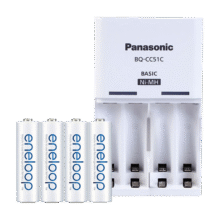 plus会员：eneloop KJ51MCC40C 5号充电电池 1.2V 2000mAh 4粒装+标准充电器+凑单53.69元