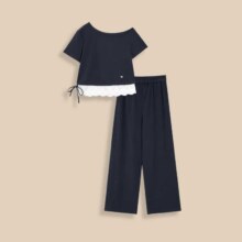 爱依服  小个子 套装2025夏季韩版纯欲风显瘦上下套裤98元