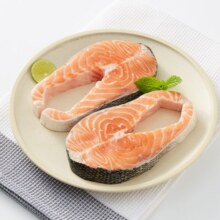 京觅 轮切三文鱼排350g/2片  智利大西洋鲑 严选中段 自有品牌59.9元 (券后省20,月销2000+)