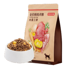 预售：京东京造 全价鲜肉冻干狗粮10kg 肉蛋三拼牛羊风味口感丰富高蛋白178.4元