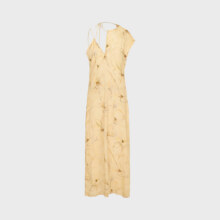 ZARA 【度假风】女式国风设计休闲百搭轻薄系绳式挂脖斜肩露背连衣裙285元