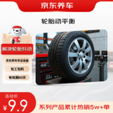 京东养车养车  单支轮胎动平衡服务（不含扒胎） 适配全车型 轮胎磨损防护