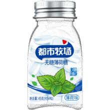 都市牧场 瓶装爽口维C含片 糖果 45g 薄荷味 1瓶16.57元（需领券，合5.52元/件）
