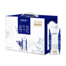 特仑苏 全脂梦幻盖 纯牛奶 3.8g蛋白质 10瓶 250ml拍两件到手32.5元每件 须领券