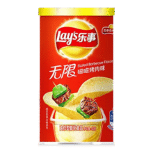 plus：乐事（Lay's） 经典/大波浪/奇多系薯片 玉米棒40g/50g 单袋装办公室休闲零食 无限嗞嗞烤肉味---罐装40克26.9元（合2.69元/件）