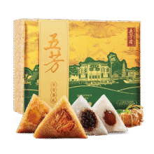五芳斋嘉兴特产 14粽4蛋 五芳尊礼粽子礼盒装1880克*3件76.77元（合25.59元/件）