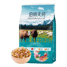 伯纳天纯生鲜系列冻干全价通用猫粮 牧场狂欢(牛肉+羊肉+兔肉)7kg/14斤262.6元
