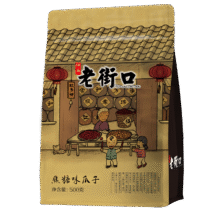plus：老街口 瓜子 500g 焦糖味 *1件11.31元（需领券）