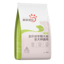 醇粹爱你狗粮 鸡肉牛肉双拼 柯基金毛田园犬粮全犬成犬通用粮10kg114元