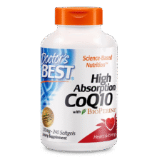 plus会员：多特倍斯 Doctor's BEST 高吸收辅酶Q10软胶囊240粒 200mg*2件338.38元包邮（返10元E卡合169.19元/件）