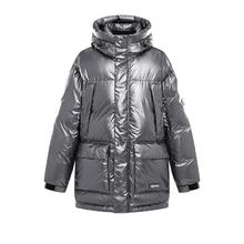 太平鸟 中长款连帽反光面料潮流男式羽绒服304元