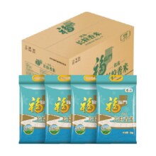 88VIP: 福临门优选长粒香5kg*4袋整箱装1.92元/斤，76.93元+3.06元淘金币，10元返卡后