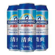 青岛啤酒光明啤酒清爽10度大罐装听装 500mL 24罐 整箱装108元（合54元/件）