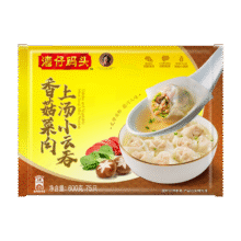 湾仔码头上汤小云吞香菇菜肉600g75只馄饨早餐夜宵速食冷冻混沌76.34元（需领券，合19.09元/件）