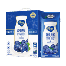 蒙牛（MENGNIU）纯甄蓝莓果粒风味酸奶200g?0盒 礼盒装 （部分地区3月产）51.73元（合17.24元/件）