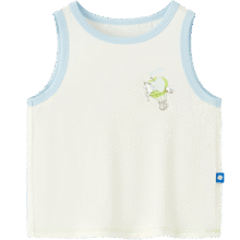 babycare薄荷背心儿童无袖上衣宝宝家居服新品男童短袖女童吊带 贝壳白 8044.51元