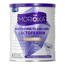 莫兰卡（MOROKA）乳铁蛋白婴幼儿童增强免疫力免疫球乳清蛋白粉0-1-3-6岁调制乳粉 【免疫升级版】紫罐免疫版60条348元 (每满300减30)