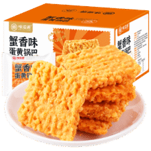 再降价、首购、Plus会员：味滋源 蟹黄糯米锅巴 500g盒装6.11元（需领券）