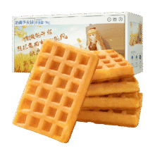 88VIP：三只松鼠 黄油华夫饼 500g 约17包9.36元+0.89元淘金币