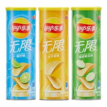 乐事无限罐装薯片104g*3办公室小吃零食休闲解馋宿舍薯片零食M16.9元