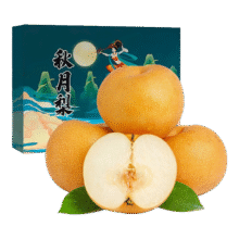 融鲜 山东莱阳秋月梨礼盒整箱 净重4.5斤单果6两+16.8元