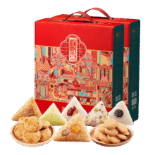 华美 粽子礼盒 端午节手信嘉兴肉粽甜粽 1060g×2盒36元（需领券）