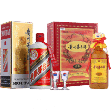 京东百亿补贴：茅台 陈年 15年 53度 酱香型白酒 500ml 礼盒装+茅台 飞天 53度 酱香型白酒 500ml 单瓶 组合装6599元 包邮