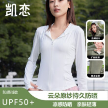 凯恋长袖连帽防晒衣女夏季开衫薄款透气皮肤衣紫外线遮阳瑜伽外套P80 粉红色 XL19元 (券后省10)