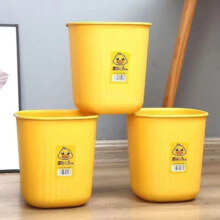 20点：小黄鸭duck简约时尚学生宿舍经典大容量收纳文具垃圾桶款家家必备欧式经典小黄鸭垃圾桶 小黄鸭【1个】垃圾桶7.49元（买一送一，合3.75元/件）