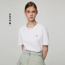 小熊女装T恤2025夏季新款时尚简约休闲活力运动基础圆领短袖158元